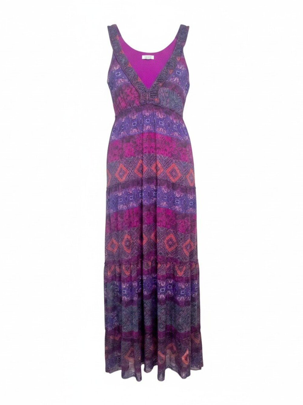 Anthropologie Weston Women's Size S Rubis Maxi Dress Tribal Print Sleeveless